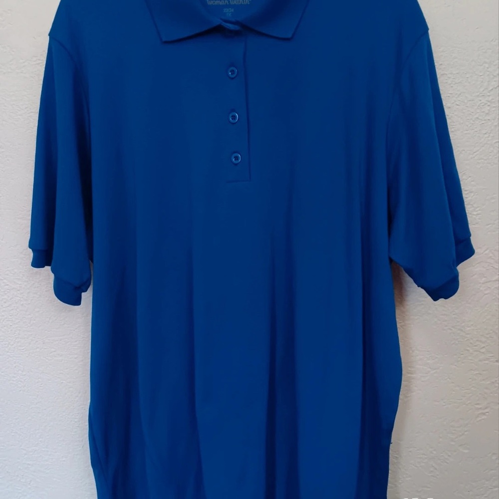 Like new Women within polo shirt size 1X/2X See actual measurements below